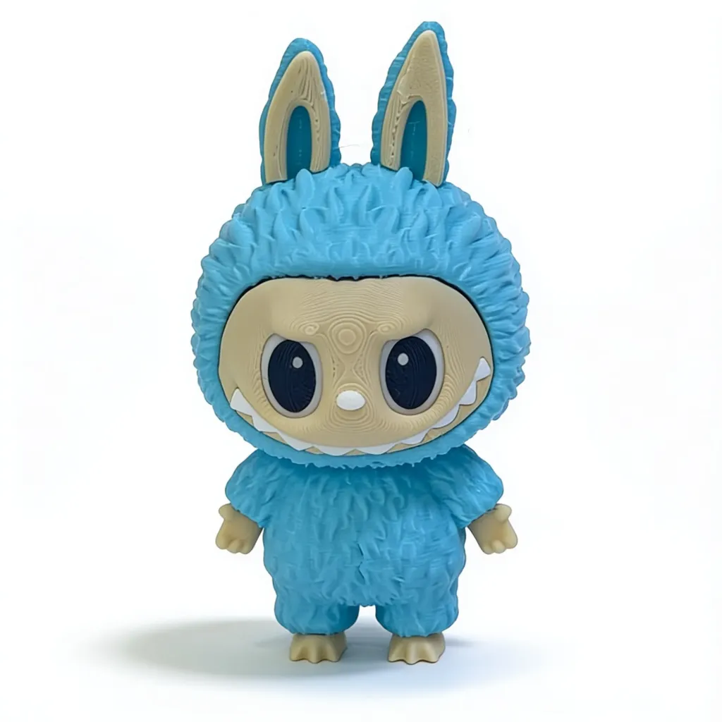 Cute Blue Monster Figurine